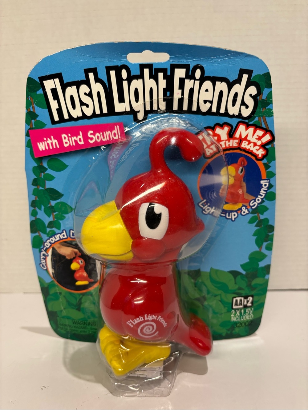 Vintage Flash Light Friends Bird #32002 Light Up Sound Toy NOS Tested Working